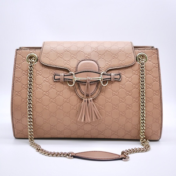 🍓GUCCI Microguccissima Emily Chain Shoulder Bag - Picture 1 of 14